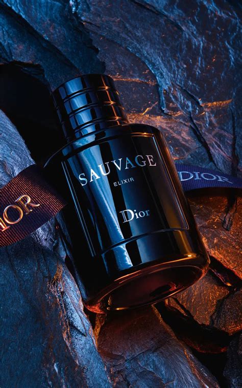 wearing sauvage elixir